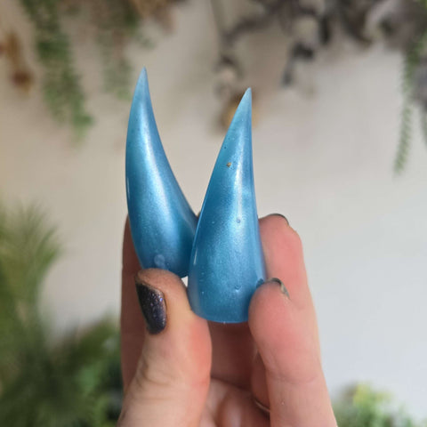 Sky Blue Chibi Horns